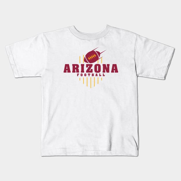 Arizona Football Team Color Kids T-Shirt by Toogoo